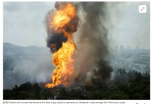 ಗ್ಯಾಸ್ ಪೈಪ್ಲೈನ್ನಲ್ಲಿ ಸ್ಫೋಟ ಸಂಭವಿಸಿ, ನೂರಾರು ಮಂದಿಗೆ ಸುಟ್ಟಗಾಯ, ಉಸಿರಾಟದ ತೊಂದರೆ.