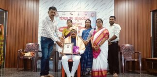ಡಾ. ಎಲ್ ಪಿ ಲಮಾಣಿ ಅವರಿಗೆ ಮಾನ್ವಿತಾ ಸಾಹಿತ್ಯ ರತ್ನ ಪ್ರಶಸ್ತಿ