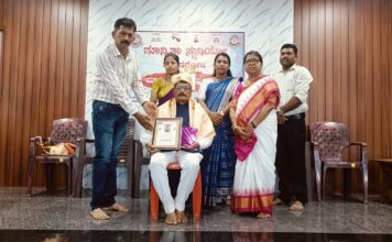 ಡಾ. ಎಲ್ ಪಿ ಲಮಾಣಿ ಅವರಿಗೆ ಮಾನ್ವಿತಾ ಸಾಹಿತ್ಯ ರತ್ನ ಪ್ರಶಸ್ತಿ