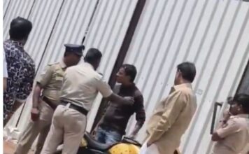 ಖಾಲಿ ಸೈಟ್ನಲ್ಲಿ ಮೂತ್ರ ವಿಸರ್ಜಿಸಿ ಯುವಕನ ಆರ್ಭಟಕ್ಕೆ ಹೆದರಿ ಬೈಸಿಕೊಂಡು ಹೋದ ಬಿಜೆಪಿ ಶಾಸಕ ಮುನಿರತ್ನ