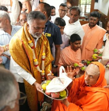 ನಂದಿಧ್ವಜ ಪೂಜೆ, ಜಂಬೂಸವಾರಿಯಲ್ಲಿ ಸಚಿವ ಕೆ.ಎಸ್.ಬಸವಂತಪ್ಪ ಭಾಗಿ.